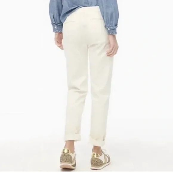 NWOT J Crew High Rise Girlfriend Chino Size 4 - Picture 2 of 11